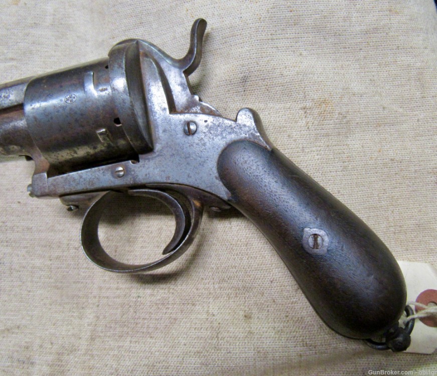 Civil War Era Belgian Pin Fire Revolver 12mm .01 NO RESERVE-img-10