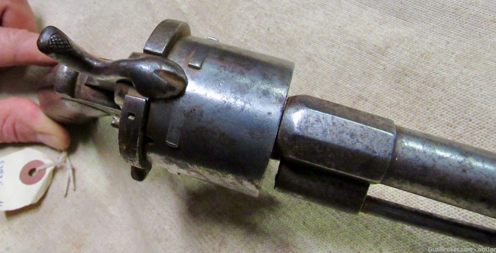 Civil War Era Belgian Pin Fire Revolver 12mm .01 NO RESERVE-img-6