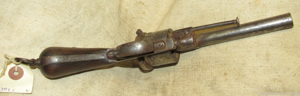 Civil War Era Belgian Pin Fire Revolver 12mm .01 NO RESERVE-img-11