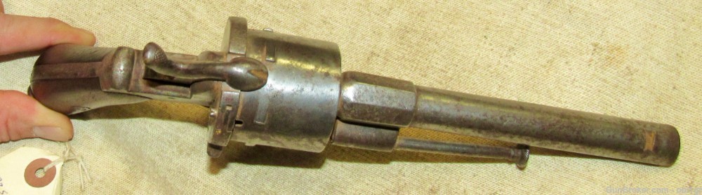 Civil War Era Belgian Pin Fire Revolver 12mm .01 NO RESERVE-img-4