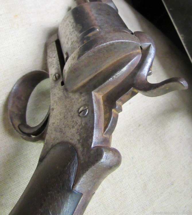 Civil War Era Belgian Pin Fire Revolver 12mm .01 NO RESERVE-img-17