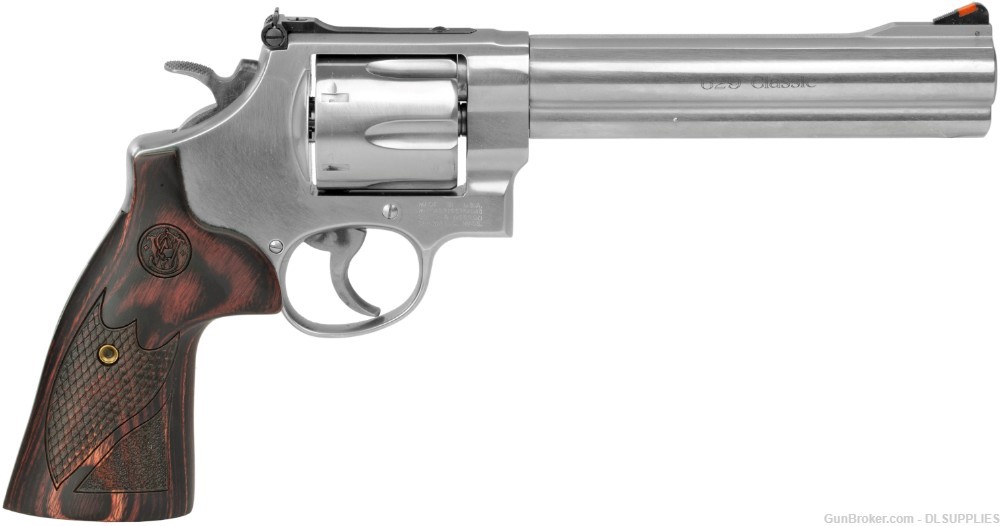 SMITH AND WESSON S&W 629 DELUXE STAINLESS FINISH ROSEWOOD 6.5" BBL .44MAG-img-0