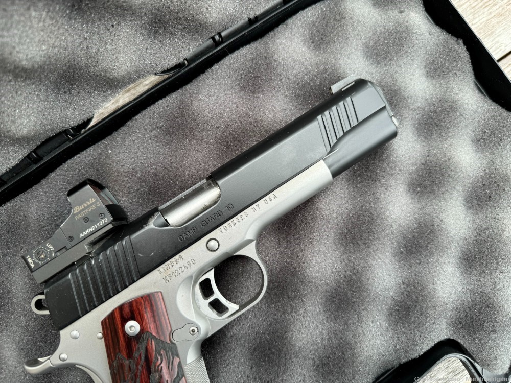 Kimber Camp Guard 10MM with Burris FastFire 3 Red Dot Stainless 2 Tone 5"-img-7