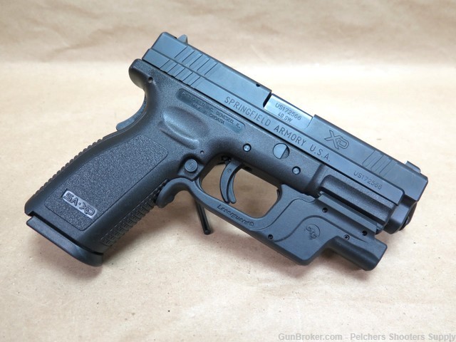 Springfield Armory XD40 40SW With Crimson Trace Green Laser & Night Sights -img-1