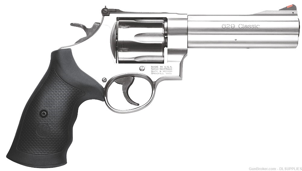 SMITH AND WESSON S&W 629 CLASSIC STAINLESS FINISH ADJ. SIGHT 5" BBL .44MAG-img-0