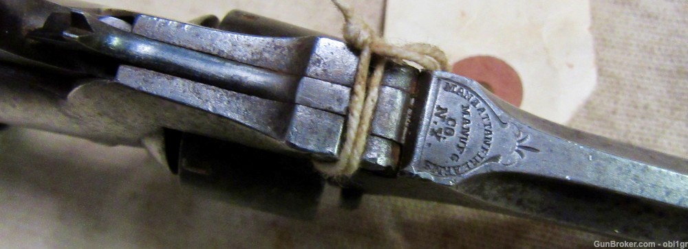Scarce Civil War 1st Model Manhattan .22 Caliber Pocket Revolver .01 NR-img-4