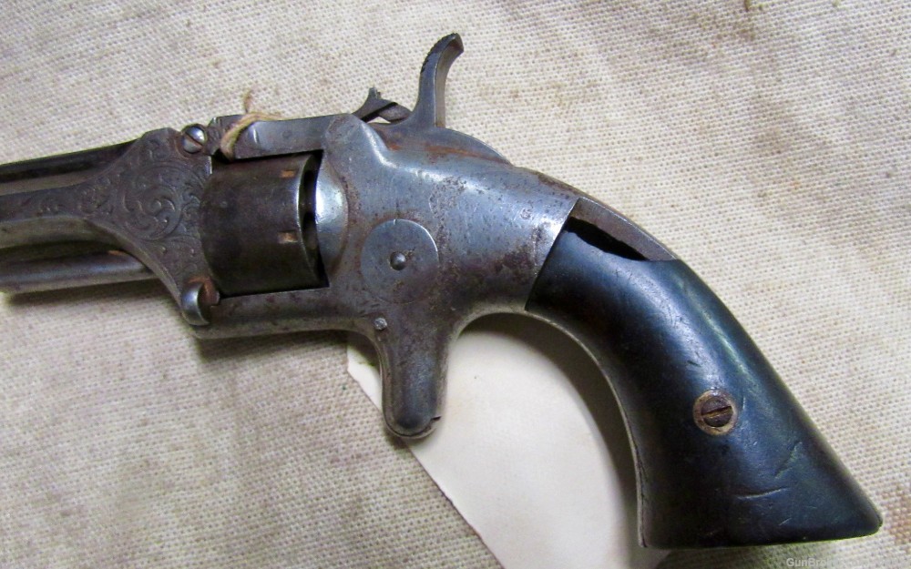 Scarce Civil War 1st Model Manhattan .22 Caliber Pocket Revolver .01 NR-img-8