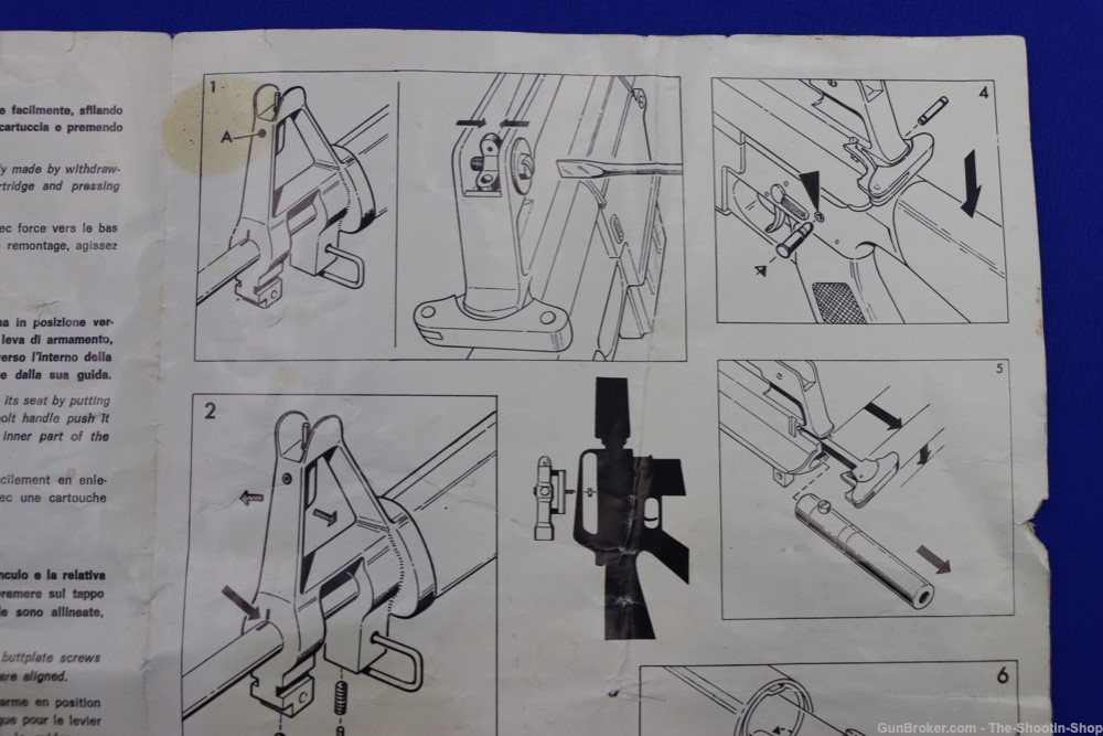 Armi Jager Model AP-74 Rifle 22LR CAL Factory Owners Manual AP74 AR 22 RARE-img-6