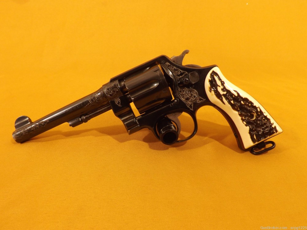 SMITH & WESSON 1917 .45ACP REVOLVER PISTOL ENGRAVED-img-4