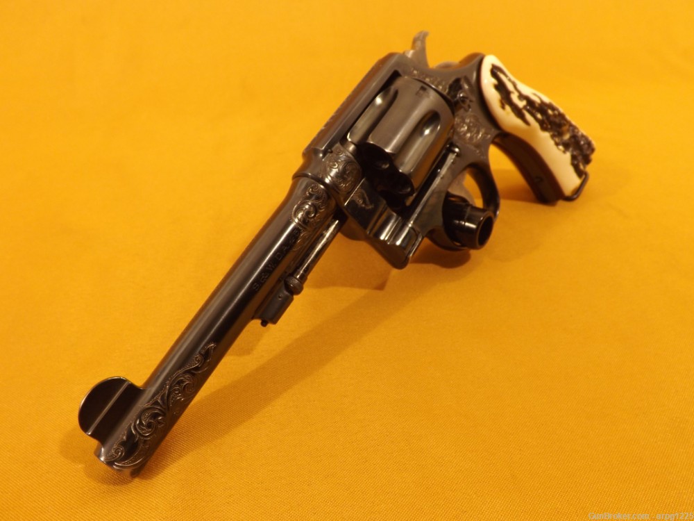 SMITH & WESSON 1917 .45ACP REVOLVER PISTOL ENGRAVED-img-6