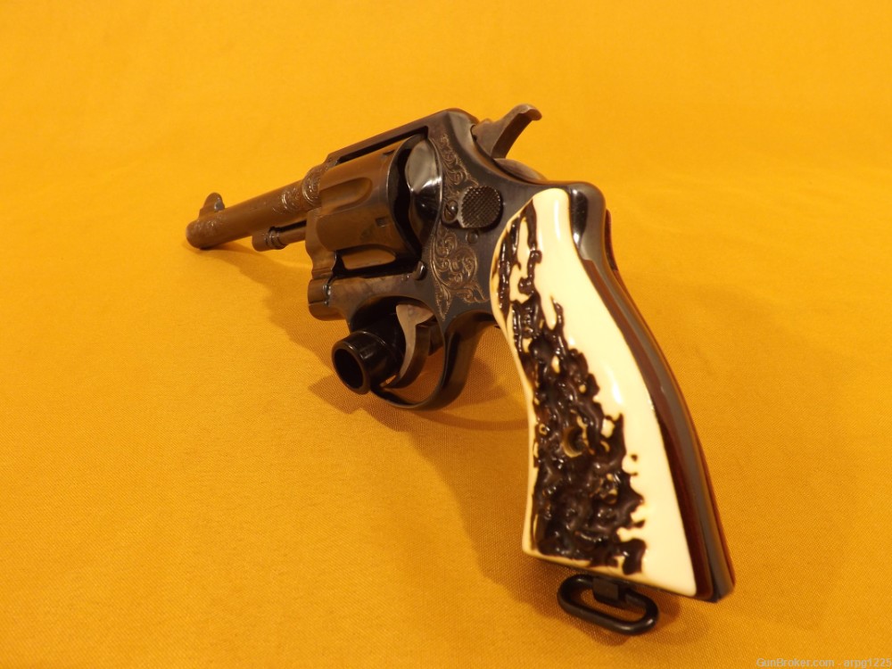 SMITH & WESSON 1917 .45ACP REVOLVER PISTOL ENGRAVED-img-5