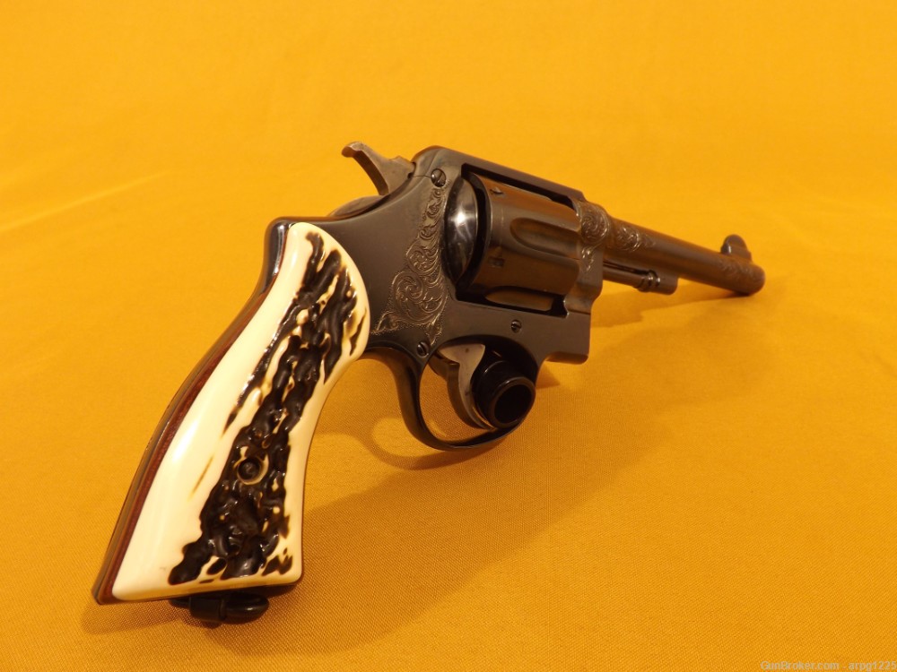 SMITH & WESSON 1917 .45ACP REVOLVER PISTOL ENGRAVED-img-3
