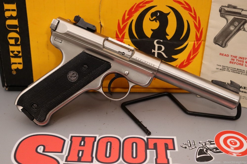 Ruger Mark II Target .22LR 5.5" w/ Box - Made 1989 --img-1