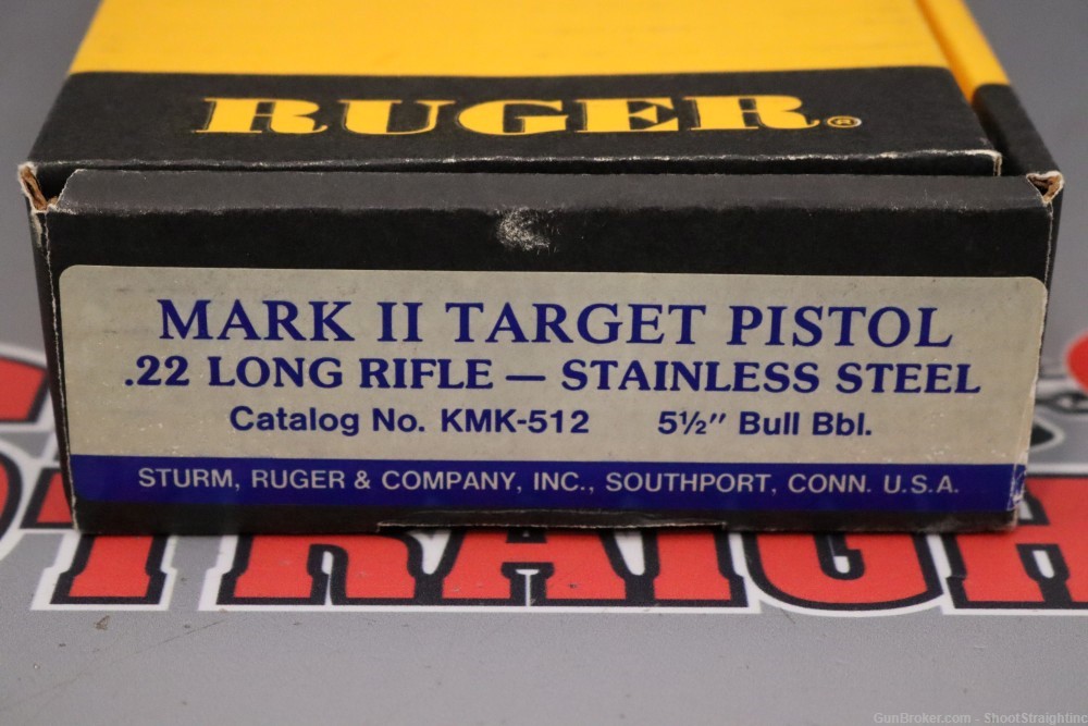 Ruger Mark II Target .22LR 5.5" w/ Box - Made 1989 --img-4