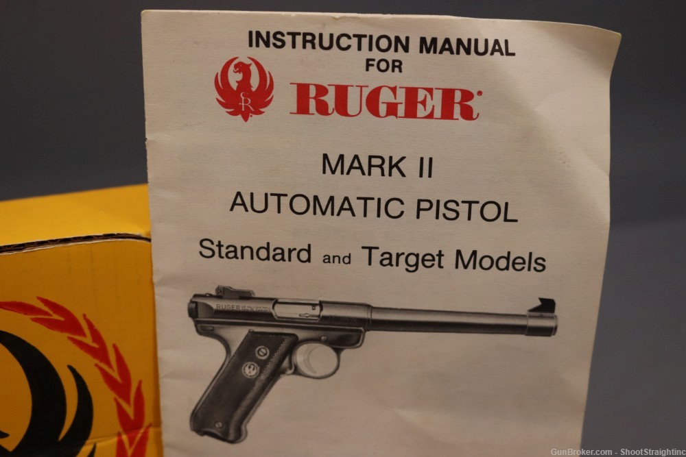 Ruger Mark II Target .22LR 5.5" w/ Box - Made 1989 --img-2