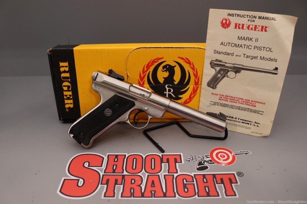 Ruger Mark II Target .22LR 5.5" w/ Box - Made 1989 --img-45