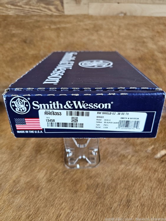 SMITH & WESSON SHIELD EZ THUMB SAFETY 30 SUPER CARRY W/AMMO S&W-img-1