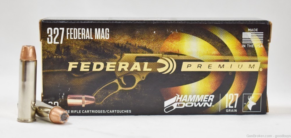 FEDERAL PREMIUM 327 MAG 127 GR HAMMER DOWN AMMO LG327F1 -img-0