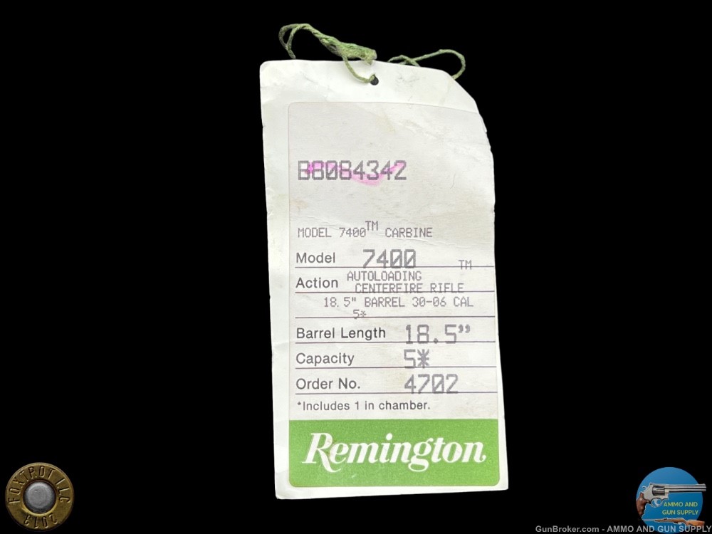 NOS REMINGTON 7400 CARBINE 30-06 18.5" - 1991 - PENNY START-img-27