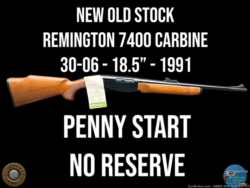 NOS REMINGTON 7400 CARBINE 30-06 18.5" - 1991 - PENNY START-img-0