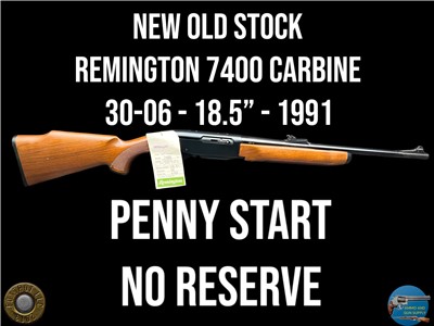 NOS REMINGTON 7400 CARBINE 30-06 18.5" - 1991 - PENNY START