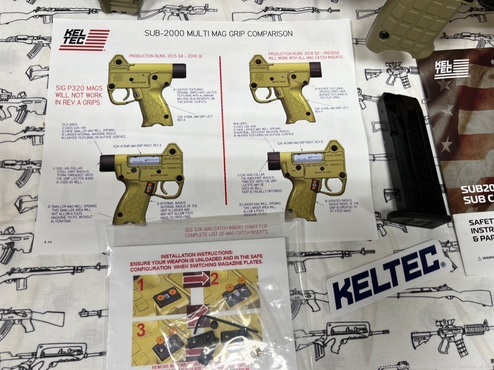 Keltec Sub 2000 9mm multi mag Rifle 17Rd -SUB2K 9MP BLUED/TAN GRIP 17RD -img-6