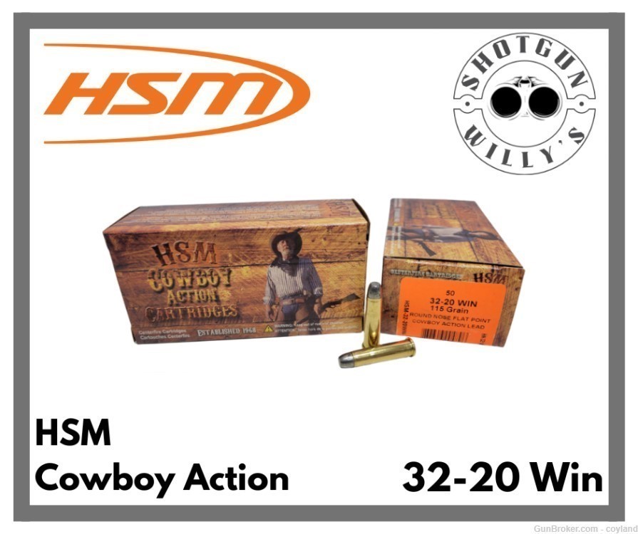 HSM Cowboy Action 32-20 AMMO #837306004896-img-0