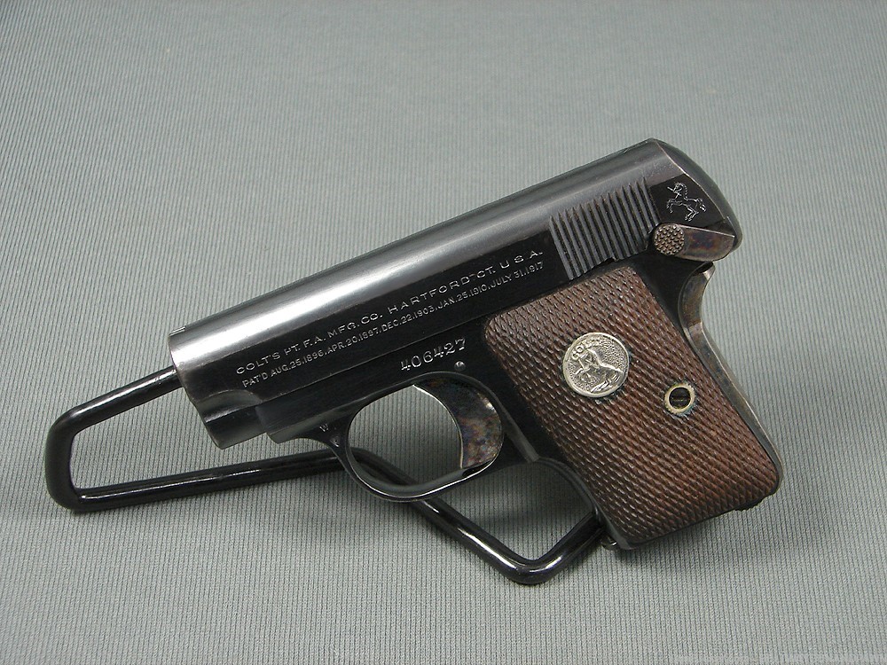 Colt 1908 Vest Pocket Automatic 25 ACP Pistol Mfg 1938-img-0