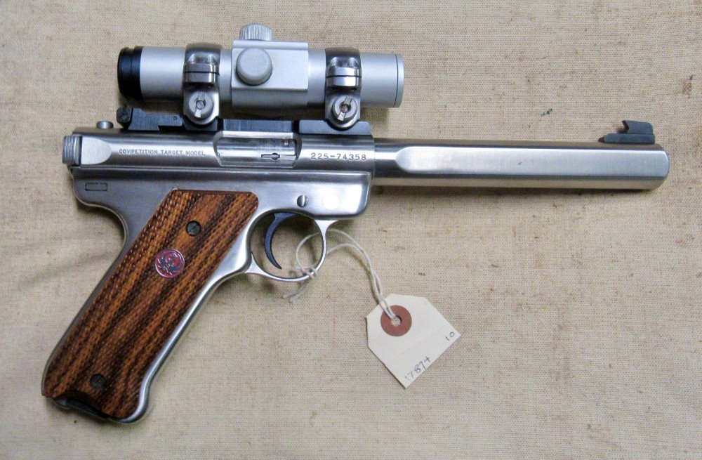Ruger Mark II Competition Target Model .22 LR Scoped Pistol .01 NO RESERVE-img-0