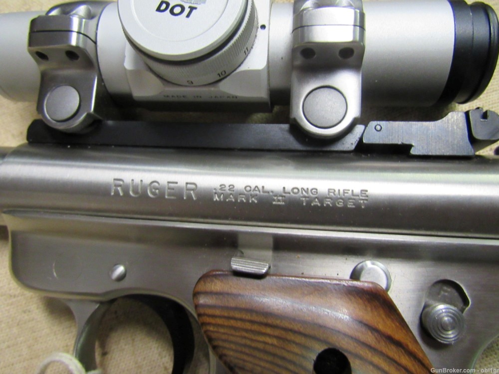 Ruger Mark II Competition Target Model .22 LR Scoped Pistol .01 NO RESERVE-img-6