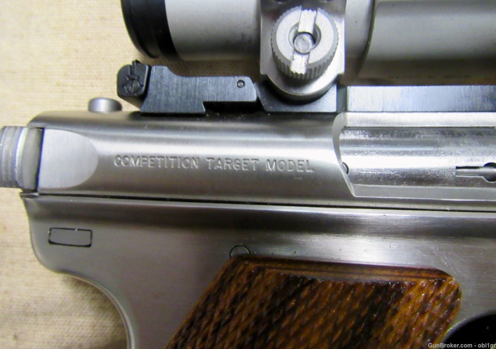 Ruger Mark II Competition Target Model .22 LR Scoped Pistol .01 NO RESERVE-img-1