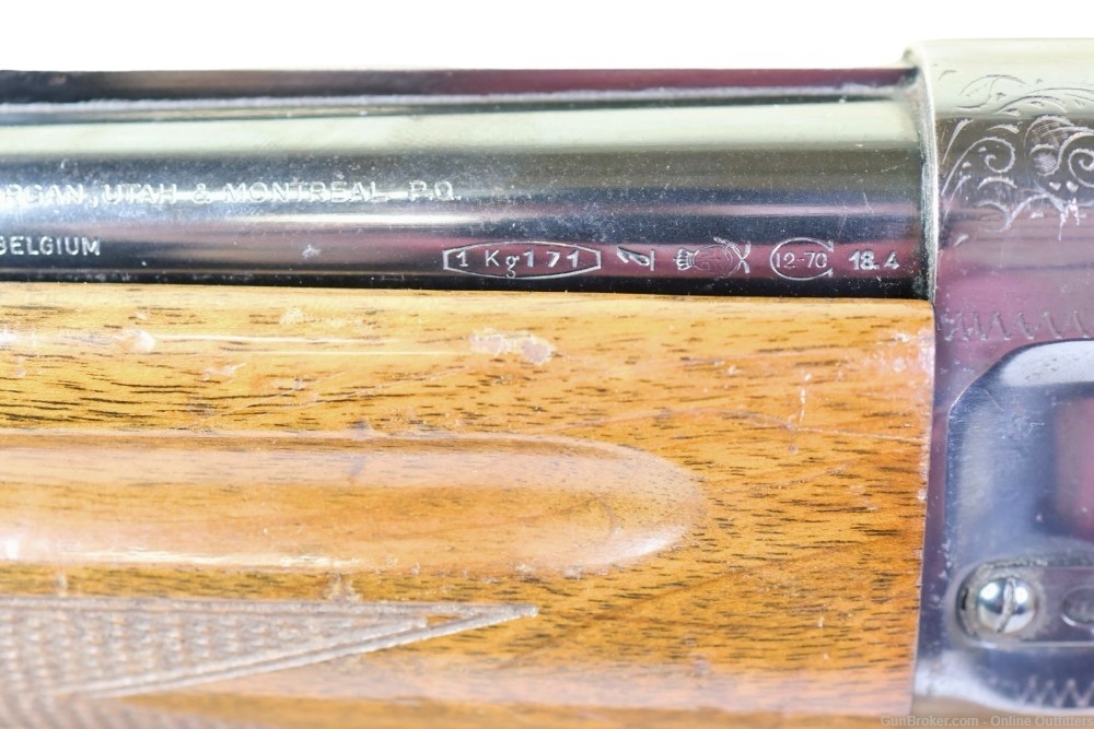 Browning Light Twelve Auto A5 12GA 30" 5+1 Engraved Walnut Stock 2.75"-img-14