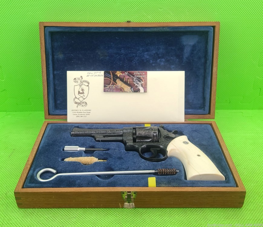 Smith & Wesson 27 * 27-2 * RARE 5 INCH * 357 Mag IN PRESENTATION CASE-img-2