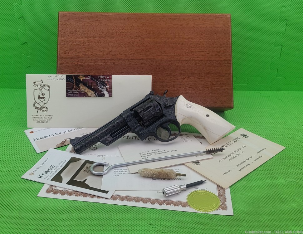 Smith & Wesson 27 * 27-2 * RARE 5 INCH * 357 Mag IN PRESENTATION CASE-img-0