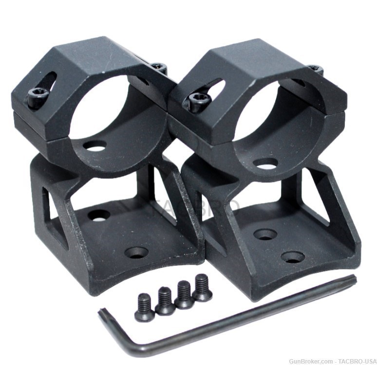 TACBRO AIM Sports 1"(25mm) Scope Rings for Ruger 10/22 High Profile QR22-1-img-0