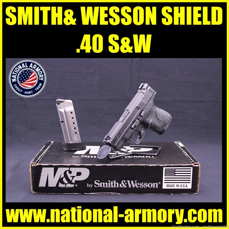 SMITH & WESSON M&P SHIELD 40 S&W 3” BBL 2 MAGS ** PRICE DROPPED **-img-0