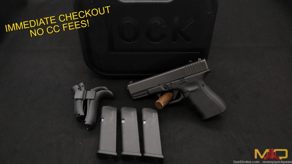 Glock G19 Gen 4 9mm In Case W/ 3 Mags Penny Start!-img-0