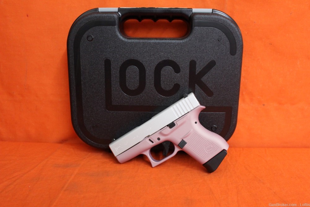 Glock 43 Pink & Aluminum 9mm NEW! Free Layaway!-img-0
