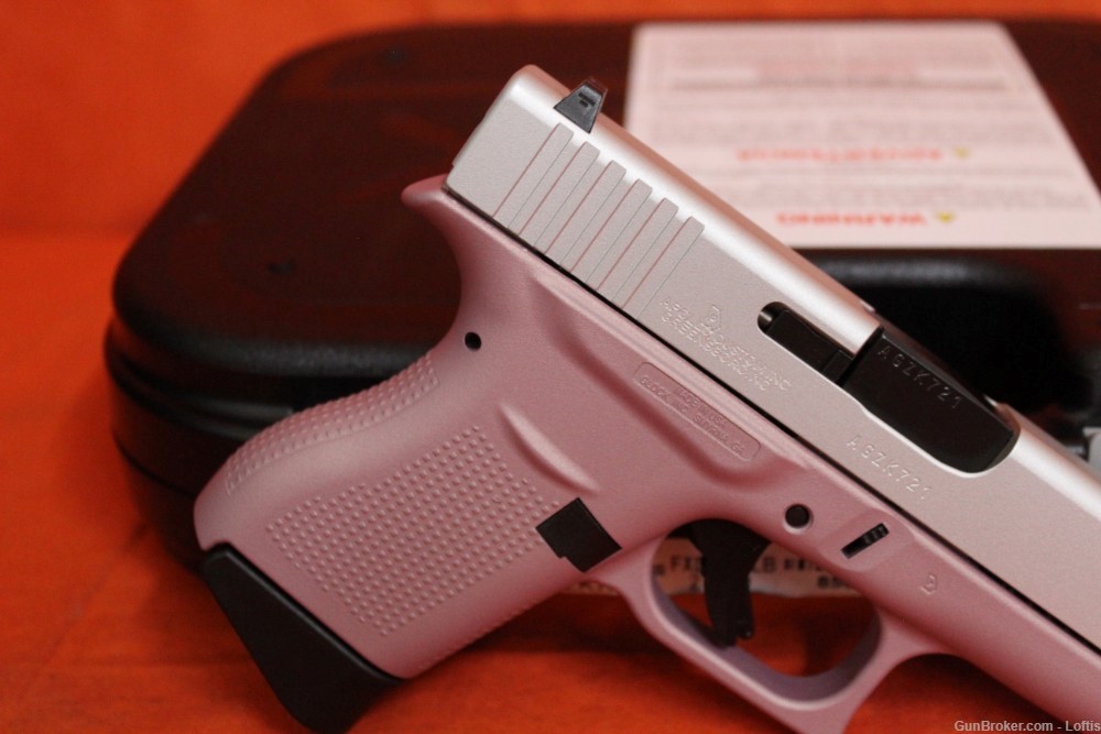 Glock 43 Pink & Aluminum 9mm NEW! Free Layaway!-img-4