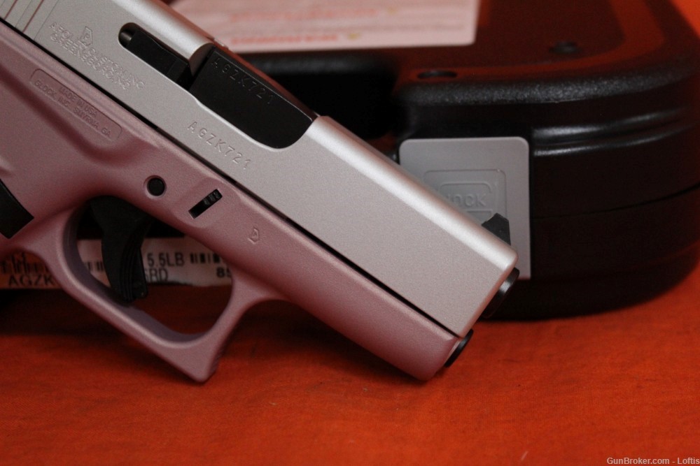 Glock 43 Pink & Aluminum 9mm NEW! Free Layaway!-img-5