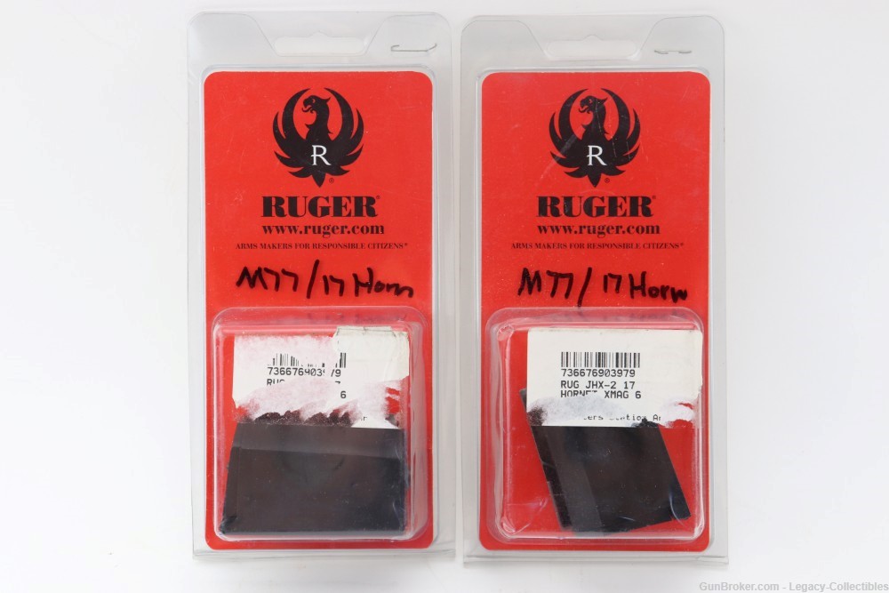 Two Ruger M77/ 17 Hornet Mags, Ruger American 5 Shot .223 Mag NIB-img-1