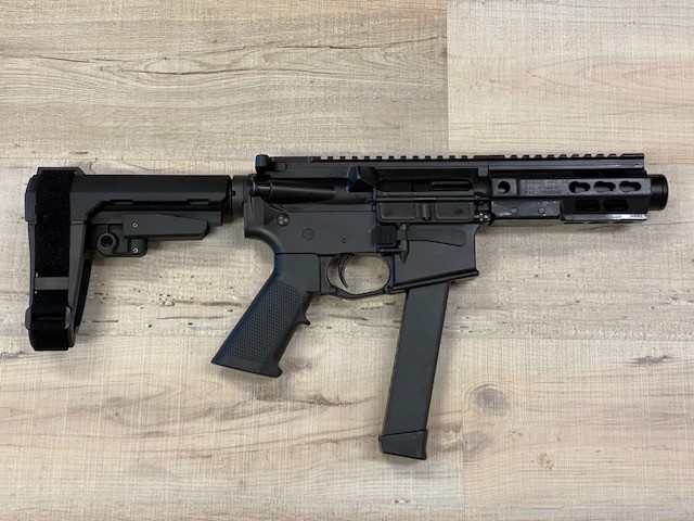 Brigade Manufacturing AR Pistol Forged Receiver 9mm 5.5" Barrel Black-img-0