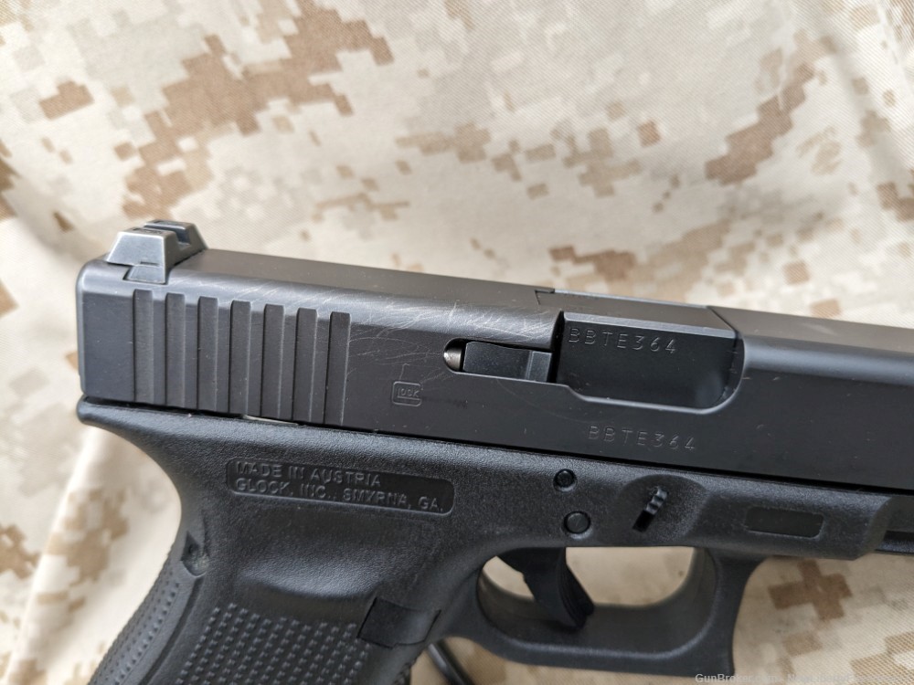 Glock 23 Gen 4 Pistol .40 S&W Police Trade In G23 Austria Night Sights VG-img-5