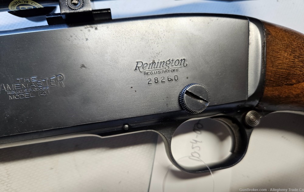 Remington Model 141 Gamemaster 35 Remington Rifle Used Bushnell Scope-img-17