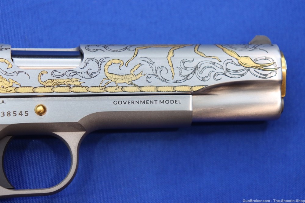 Colt Untamed Series ALACRAN 1911 Pistol GOLD ENGRAVED 38 Super 1 of 200 New-img-9