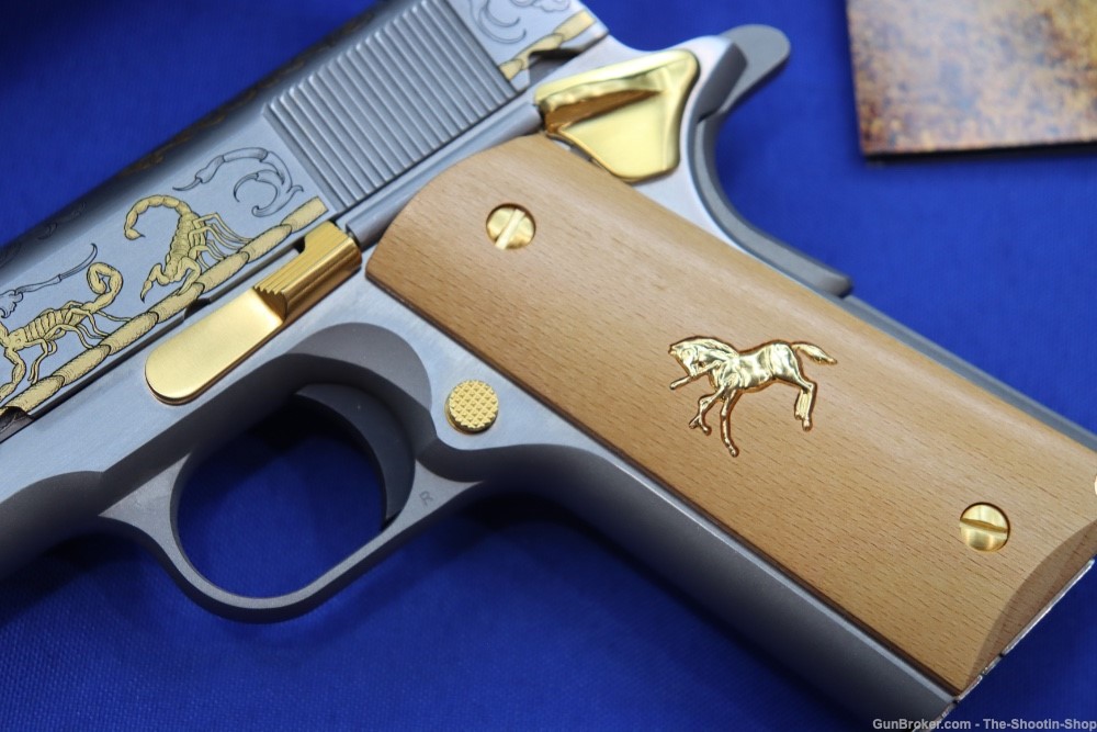 Colt Untamed Series ALACRAN 1911 Pistol GOLD ENGRAVED 38 Super 1 of 200 New-img-6
