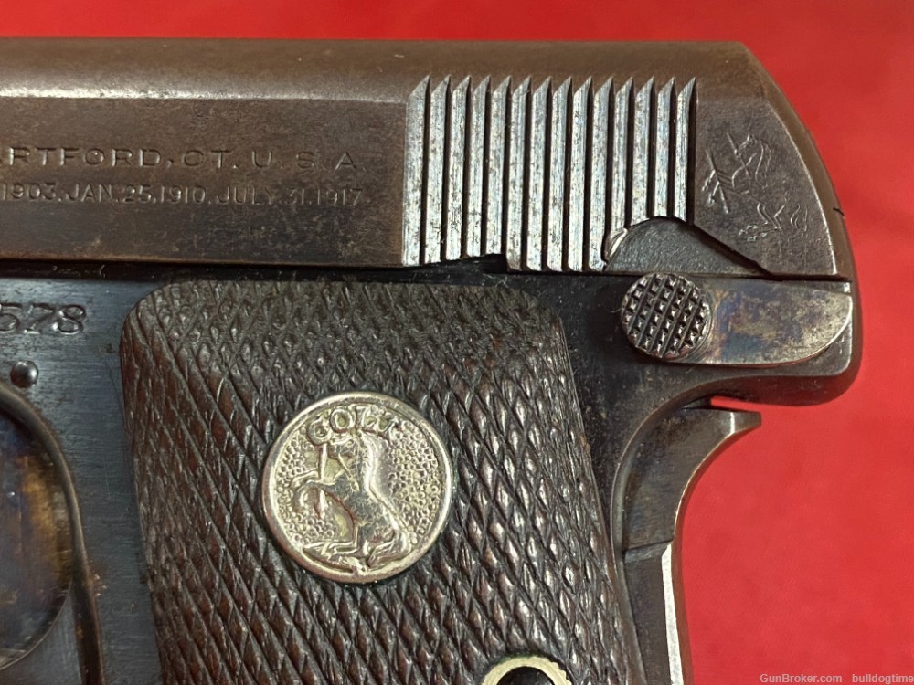 Colt Model 1908 Vest Pocket 25ACP In Good Condition Built in 1921-img-3