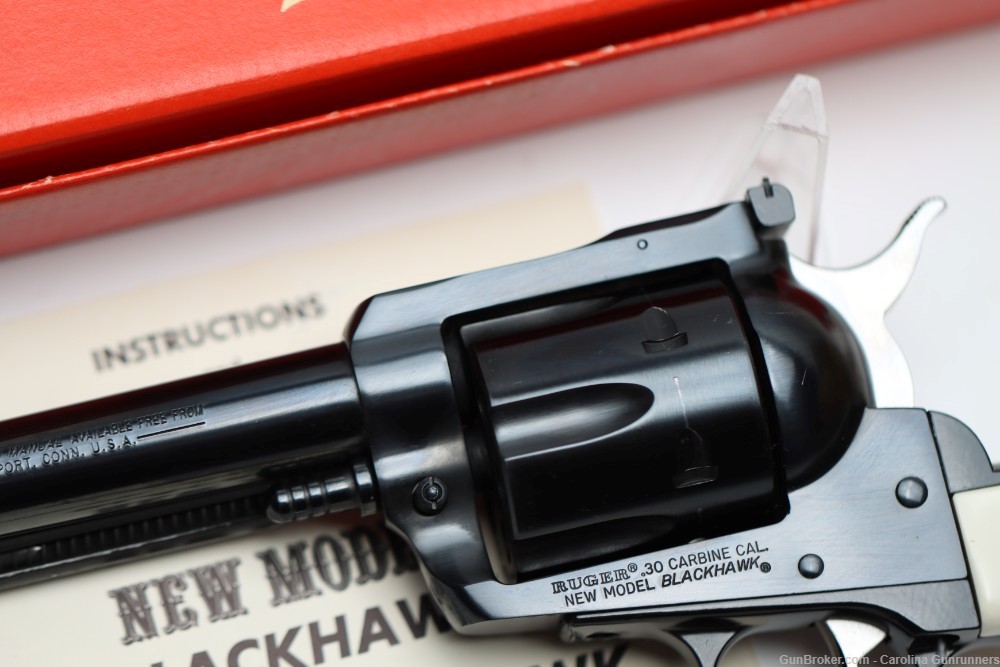 Ruger Blackhawk .30 Carbine Single Action Revolver 7.5" BBL MFG 1971-img-3