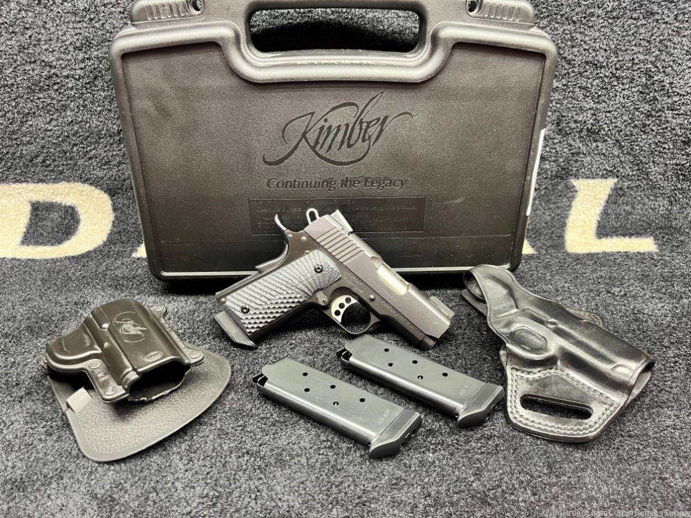 USED Kimber Ultra Carry II in .45 ACP with 3" Brl and 3-7 Rnd Mags!!-img-0