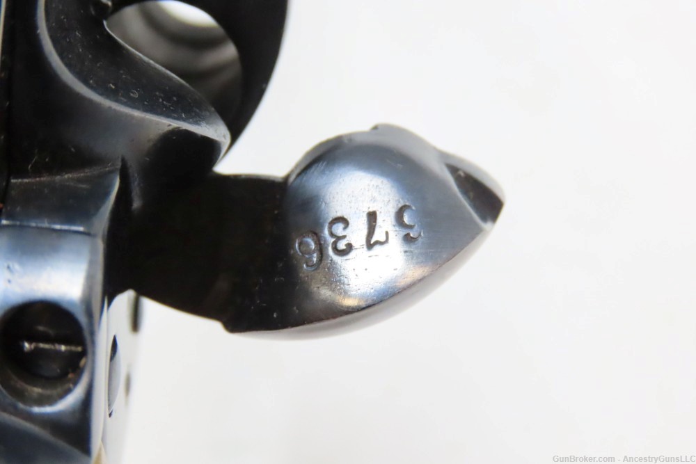 BLACK POWDER FRAME Antique COLT SAA “PEACEMAKER” .44 Revolver STAG GRIP    -img-14